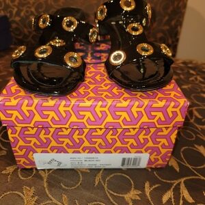 Tory Burch, Size 6.5, Black